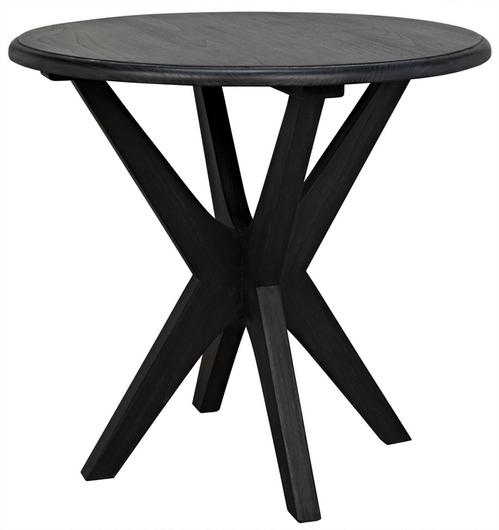 Fox Sungkai/Mindi Side Table in Charcoal Black by Noir Furniture