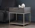 Rebel Nightstand - Gold - Charcoal Grey by Sunpan