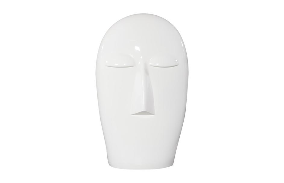 Emerging Face Sculpture, Gel Coat White, Smallallall by Phillips Collection