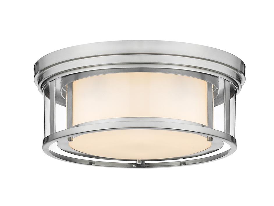 Willow 3 Light Flush Mount in Brushed Nickel Finish by Z-Lite