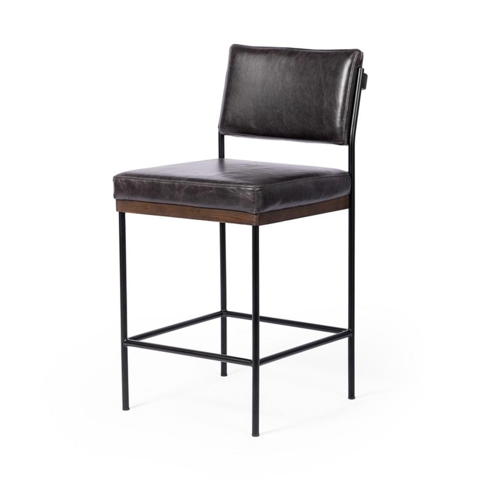 Benton Bar + Counter Stool - Sonoma Black by Four Hands