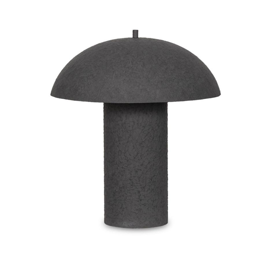 Santorini Table Lamp - Matte Black Plaster by Four Hands