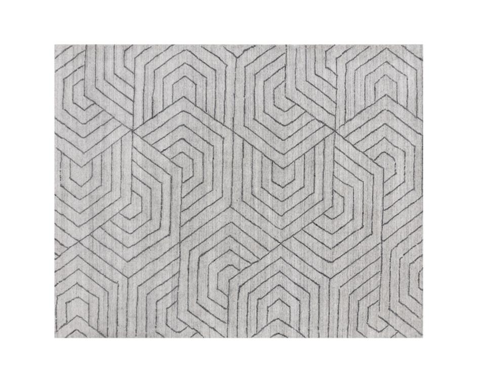 MAZEY HAND-LOOMED RUG - GREY - 8' X 10' by Sunpan
