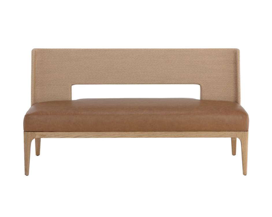 BROCCO BANQUETTE - MILLIKEN COGNAC by Sunpan