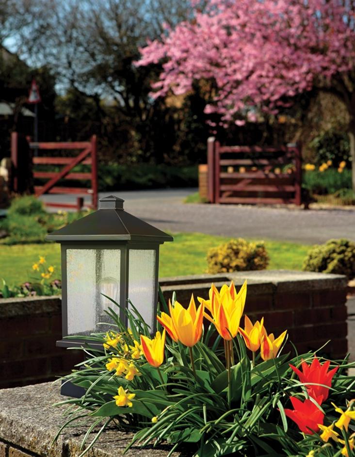 Portland 1 Light Outdoor Pier Mount Light in Oil Rubbed Bronze Finish by Z-Lite