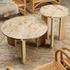 Quarry Wood and Tendua Stone Size Table by Jamie Young