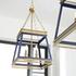 Gerard Pendant in Blue and Aged Brass by Cyan Design