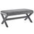 Espey Performance Velvet Bench In Gray by Modway Furniture
