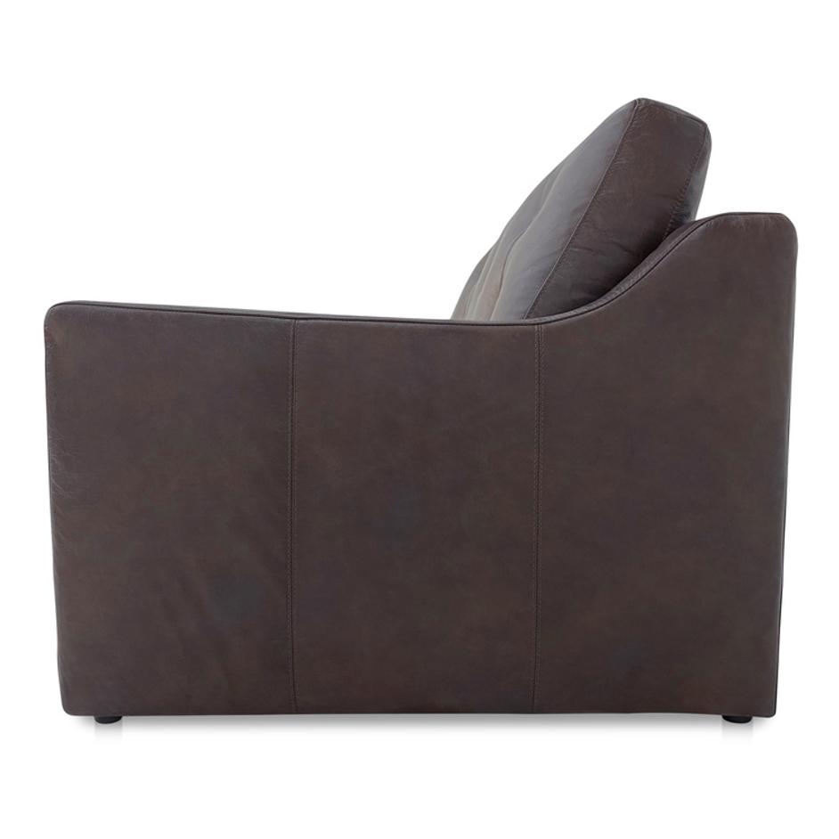 Thurlow Right Arm Facing Sofa Espresso Brown Leather by Moes Home