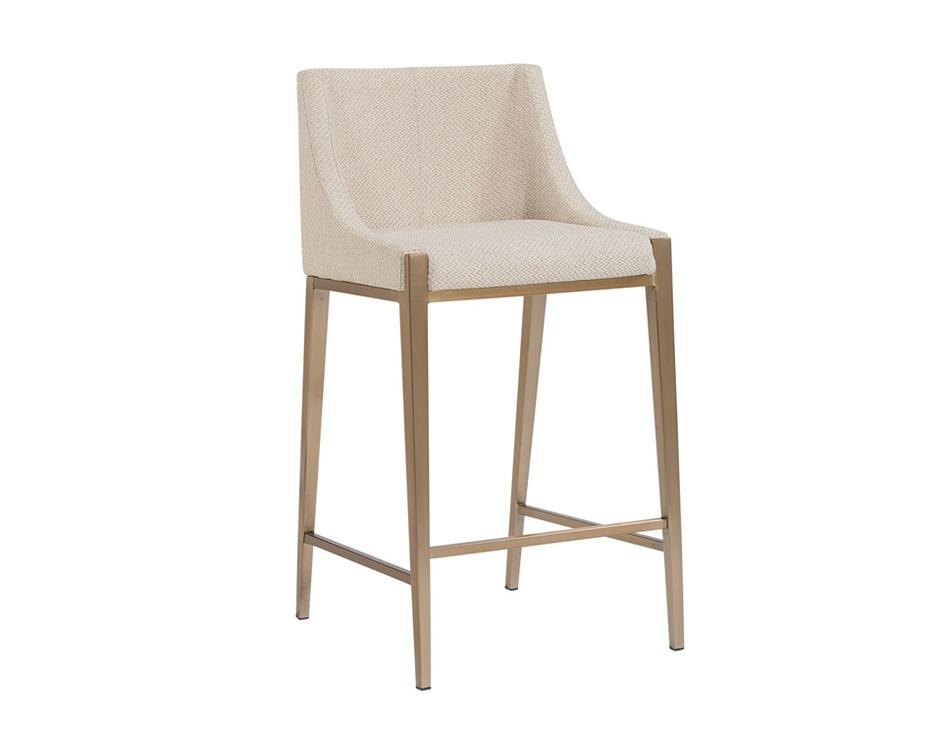 DIONNE COUNTER STOOL - MONUMENT OATMEAL by Sunpan