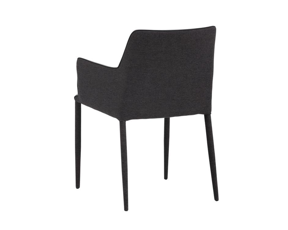 Renee Dining Armchair - Armour Grey / Dark Slate by Sunpan