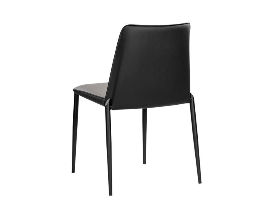 RENEE STACKABLE DINING CHAIR - DILLON STRATUS / DILLON BLACK by Sunpan