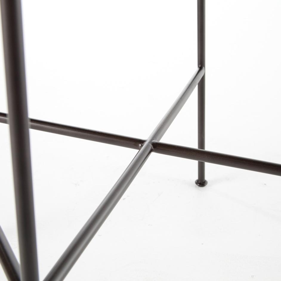 Wharton Stool In Distressed Brown In Bar by FOUR HANDS