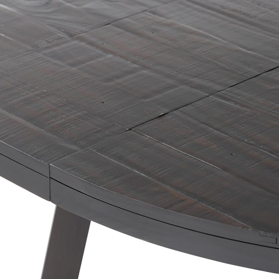 Eberwin Round Ext Dining Table - Dark Carbon by Four Hands