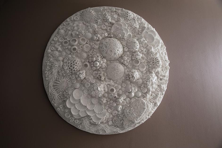Coral Reef Wall Art, Round by Phillips Collection