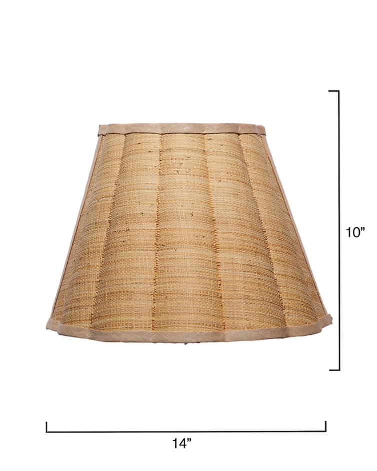 Scalloped 1-Light Wall Sconce, Raffia by Jamie Young