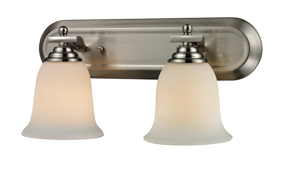 Lagoon 2 Light Vanity  in Brushed Nickel Finish by Z-Lite