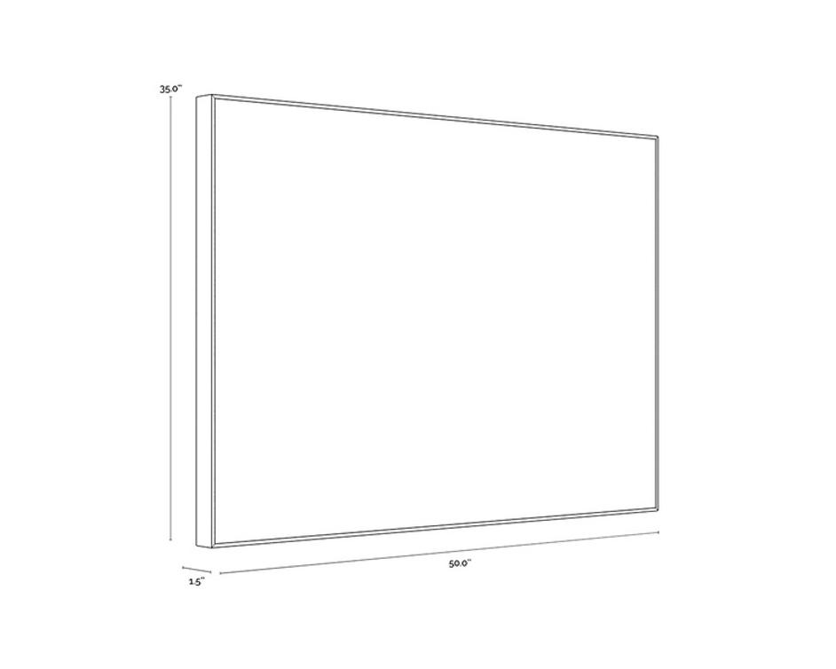 PICTURE IN POLAROIDS - 50" X 35" - BLACK FRAME by Sunpan