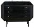Rhiana Mahogany Dresser with Brass Pulls in Hand-Rubbed Black Finish by Noir Furniture