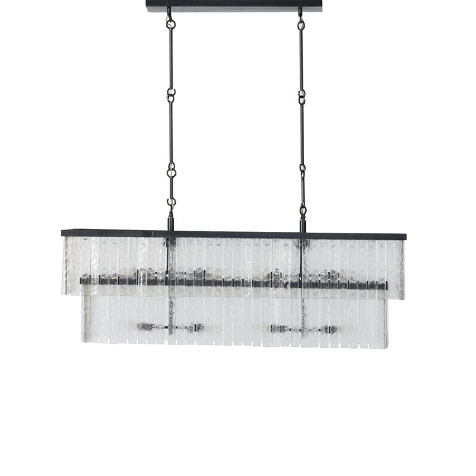 Meredith Linear Chandelier in Clear by FOUR HANDS