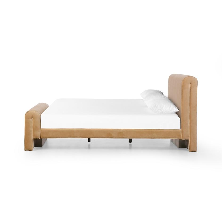 Mitchell Bed In Surrey Camel In Queen by FOUR HANDS