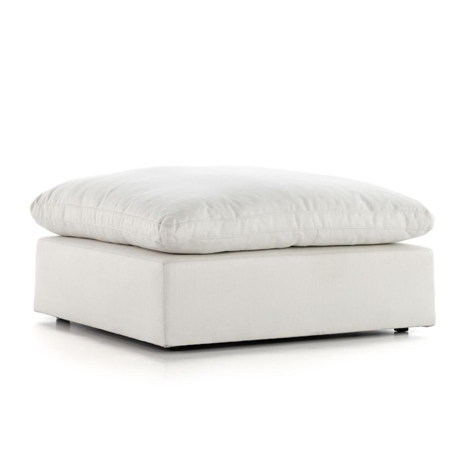 Stevie Ottoman In Anders Ivory by FOUR HANDS