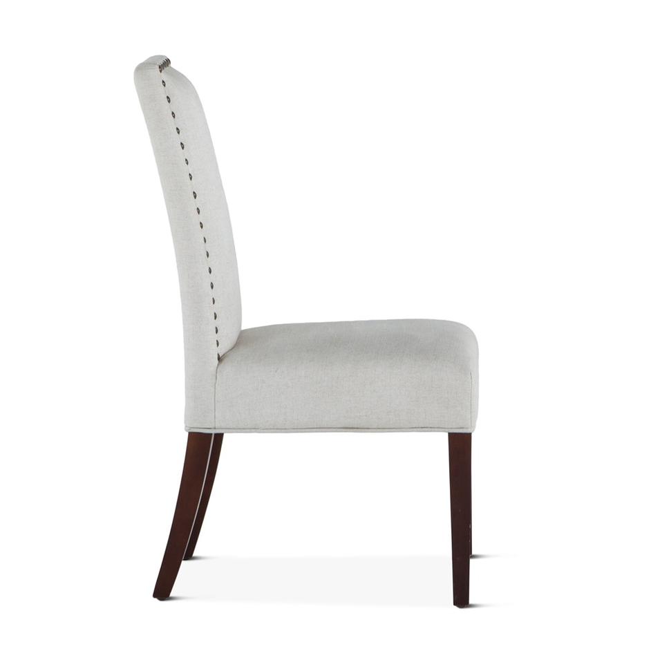 Jones Off-White Linen Dining Chair by Home Trends & Design