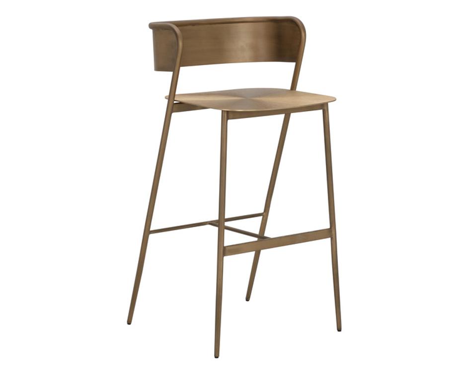 KEANU BARSTOOL - ANTIQUE GOLD by Sunpan