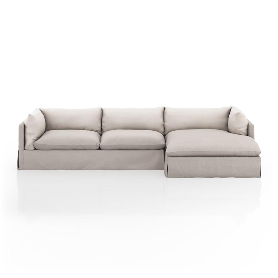 Habitat 2Pc Raf Sectional In 133'' In Moon by FOUR HANDS