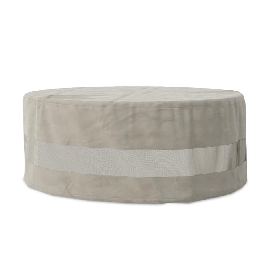 Weatherproof Outdoor Round Coffee Table Cover - Baron Grey by Four Hands