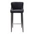 ETTA BARSTOOL DARK GREY by Moes Home