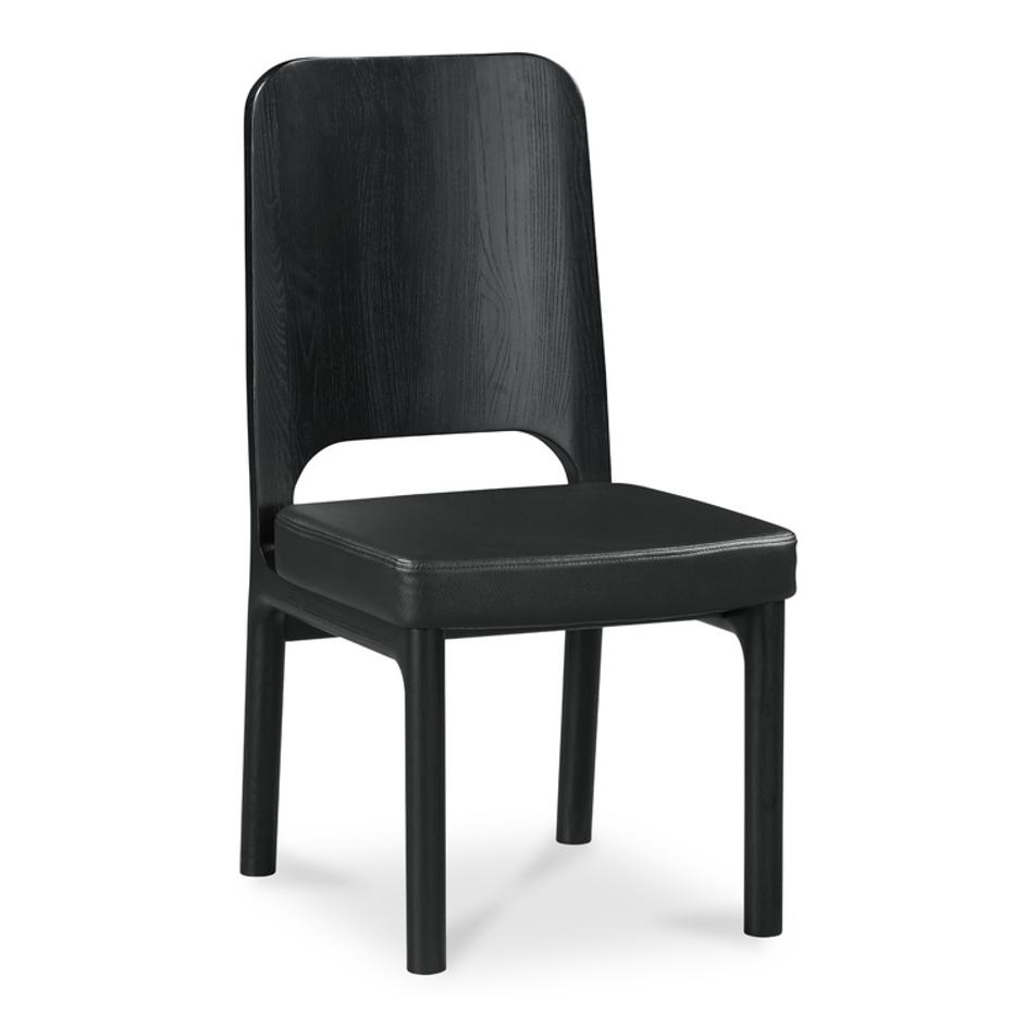 Kerr Dining Chair Vegan Leather Black-Set Of Two by Moes Home