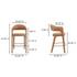 Martens Bar Stool Brown Leather by Moes Home