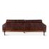 Portofino Leather Sofa Geisha Brown by Home Trends & Design