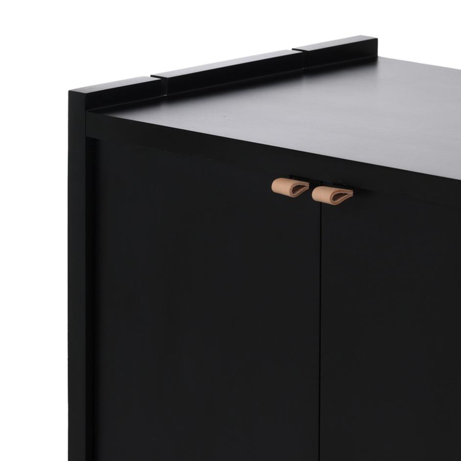 Etro Media Console - Black Wash Poplar by Four Hands