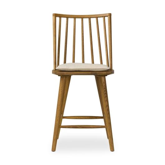 Lewis Windsor Bar + Counter Stool - Antwerp Natural by Four Hands