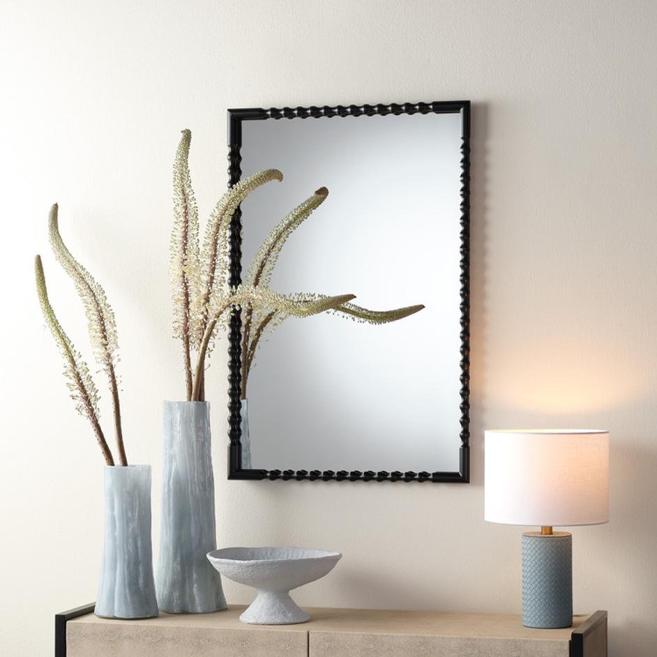 Particle Iron Rectangle Wall Mirror by Jamie Young