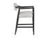 KEAGAN COUNTER STOOL - SALOON LIGHT GREY LEATHER by Sunpan