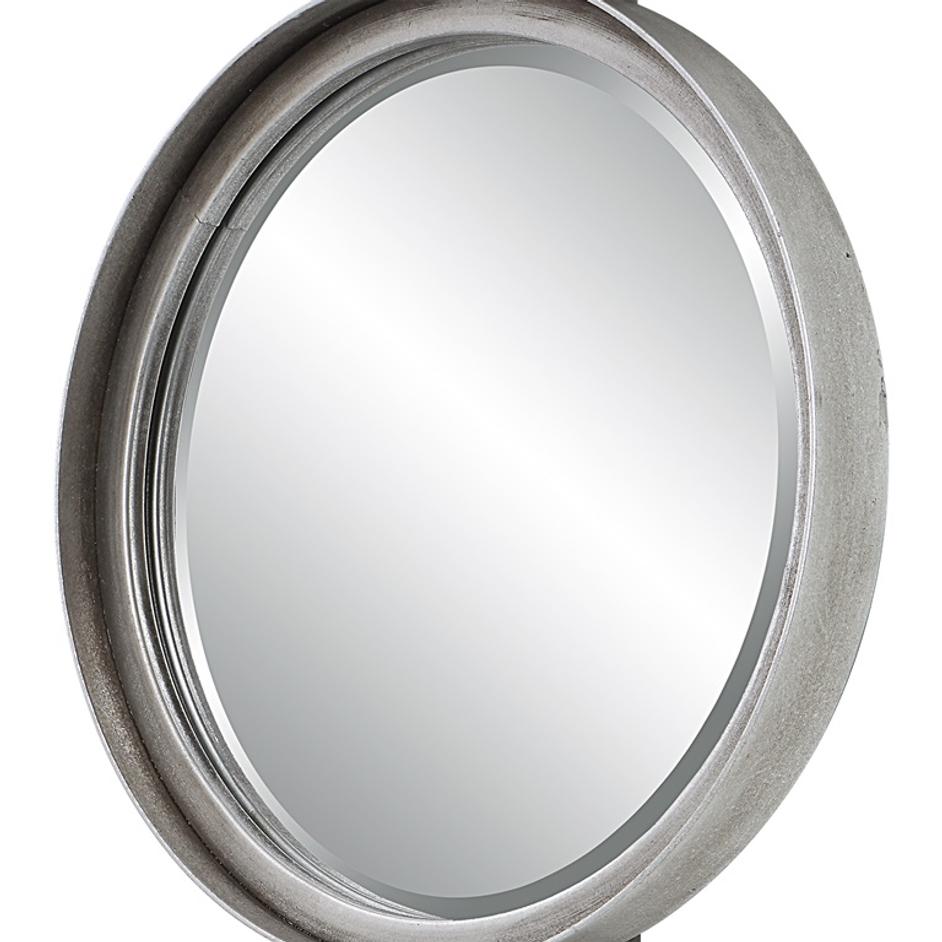 Button Silver Mirror by Uttermost