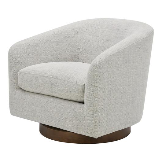 Oscy Swivel Chair Splashed White by Moes Home