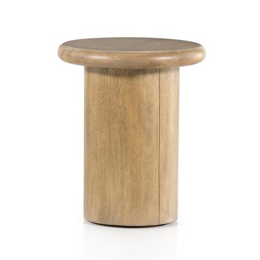 Zach End Table In Burnished Parawood by FOUR HANDS