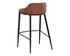 ASTRA BARSTOOL - BLACK - CINNAMON BROWN by Sunpan