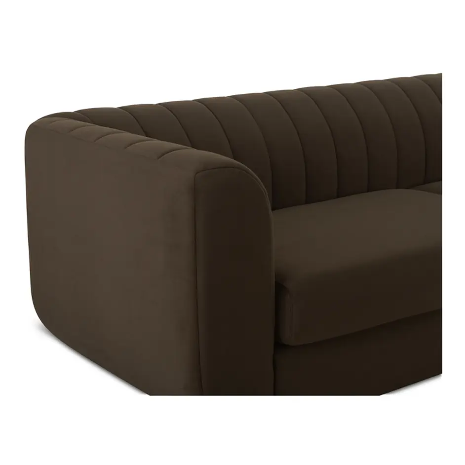 Rosy Sofa Dark Brown by Moes Home