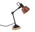 Eduardo Table Lamp - Matt Black/Brick-Red Shade by GALLA HOME
