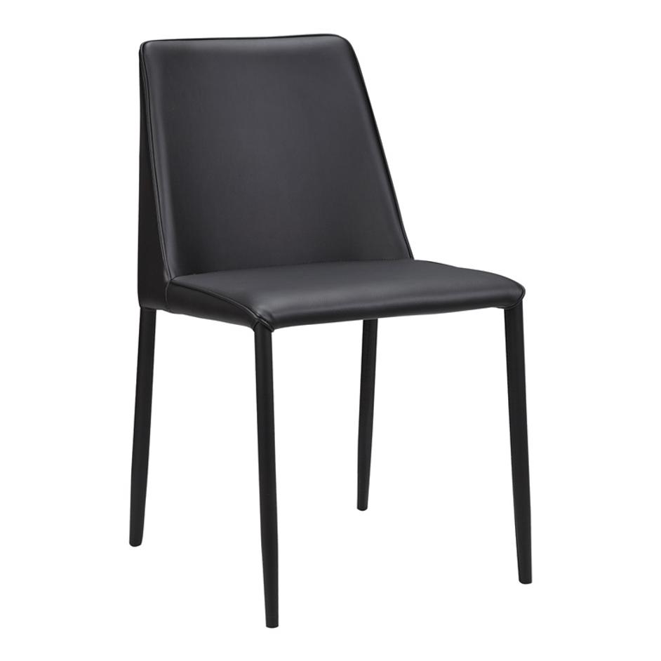 NORA PU DINING CHAIR BLACK by Moes Home