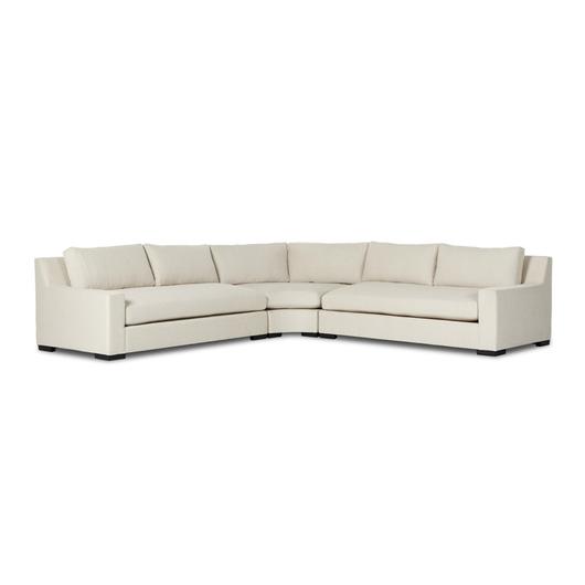 Albany 3Pc Sectional In Alcott Fawn by FOUR HANDS