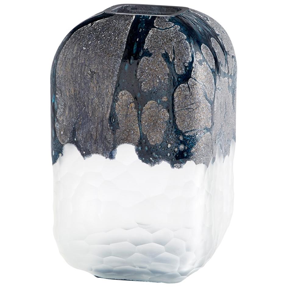 Small Bosco Vase in Blue and White by Cyan Design