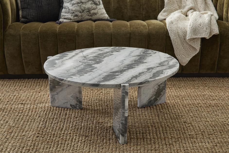 Zora Marble Round Coffee Table by Classic Home
