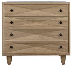 Diamond Chest in Washed Walnut Finish by Noir Furniture