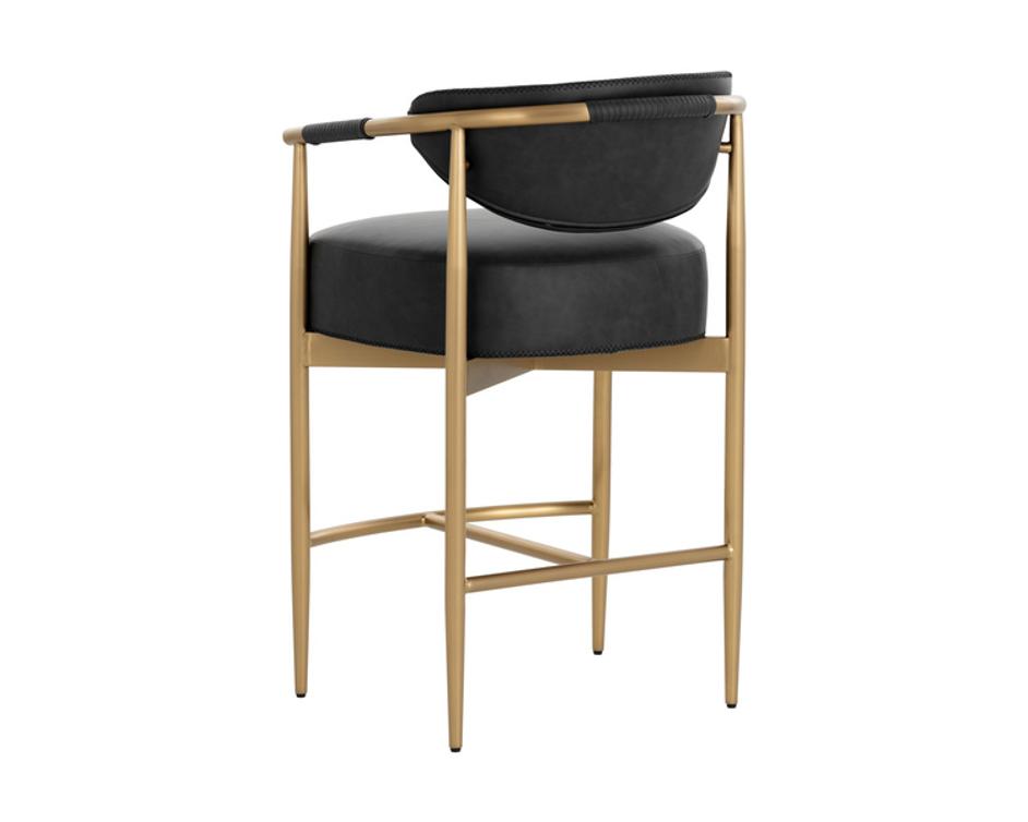 HELOISE COUNTER STOOL - BRAVO BLACK by Sunpan